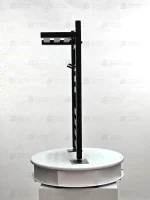 حوله خشک کن استیل مدل طاقچه دار فلت با آویز لباس